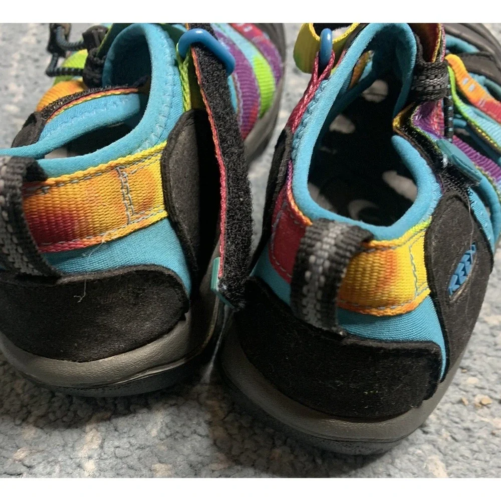 Keen Newport H2 Rainbow Tie Dye Rainbow Sandals Kids Boys Girls Shoes Size 4
